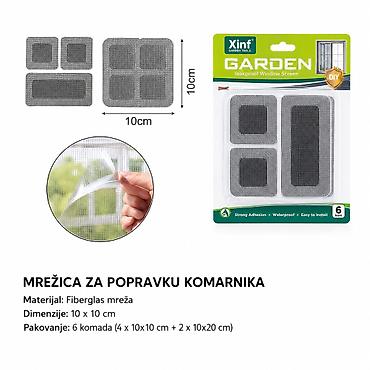 Prozori: KMT Mreža za prozor crna 5200630 Praktična mrežica za brzo krpljenje — 1