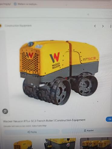 diski tekerler type 1: Wacker Neuson RTSC2/RTSC3 xəndək vibrovalı (trench roller) İl 2016 — 6