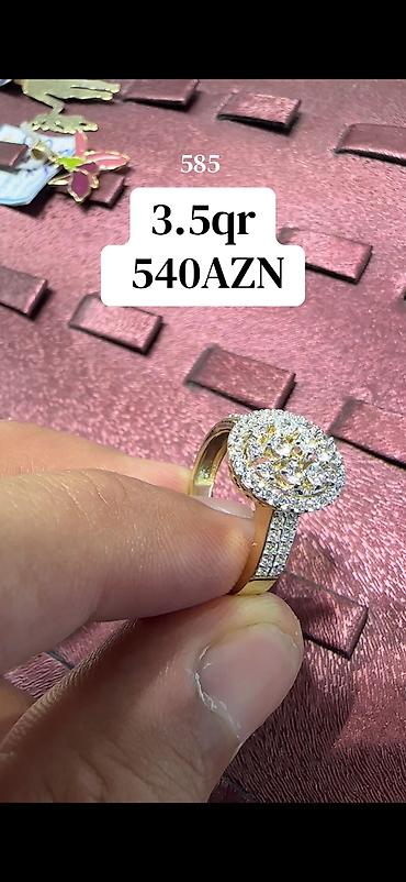 qizil uzukler type 1: Üzük, Sarı qızıl, 585 Əyar, 0-0.25 Karat — 3