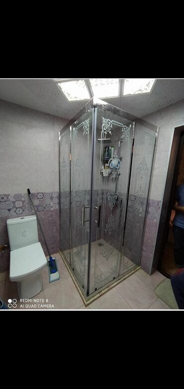 Duş kabinaları, arakəsmələr: Yeni Üstü açıq kabina, Düzbucaqlı, Pulsuz çatdırılma — 20