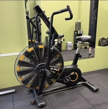 Степперы: Велотренажёр с воздушным сопротивлением (air bike) - Конструкция с