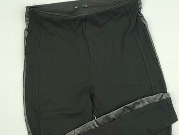 czarne legginsy z wysokim stanem nieprześwitujące: Cropp, Leggings Eco-leather for women, size XL