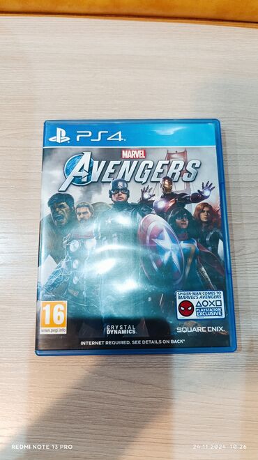 Игры для PlayStation: Игра Marvel Avengers на PS4 в идеальном состоянии