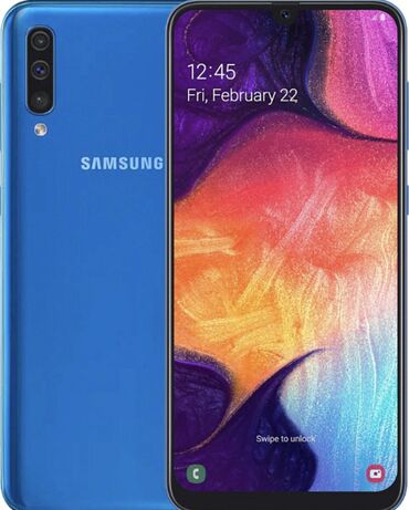 samsun es10: Samsung A50s, 128 GB, rəng - Göy, Barmaq izi, İki sim kartlı