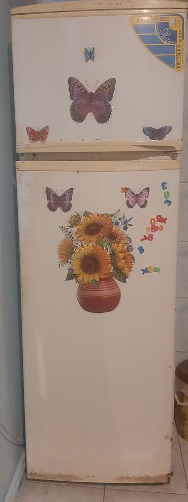 İşlənmiş 2 qapılı Nord Soyuducu Satılır, rəng - Ağ, Dolab içi