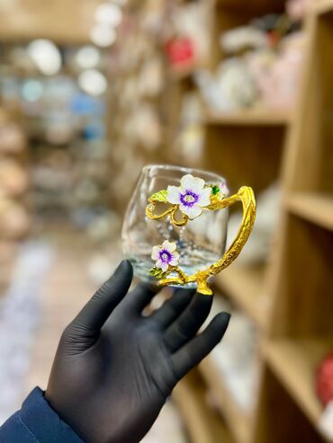 Fincanlar: Fincanlar, rəng - Qızılı, Şüşə, 1 əd, 250 ml, Türkiyə — 13