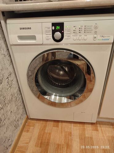 Paltaryuyan maşınlar: Paltaryuyan maşın Samsung, 7 kq, İşlənmiş, Avtomat, Qurutmasız, Kredit yoxdur, Ünvandan götürmə