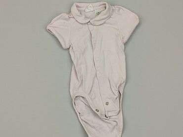 różowe body niemowlęce: Body, H&M, 0-3 m, 
stan - Dobry