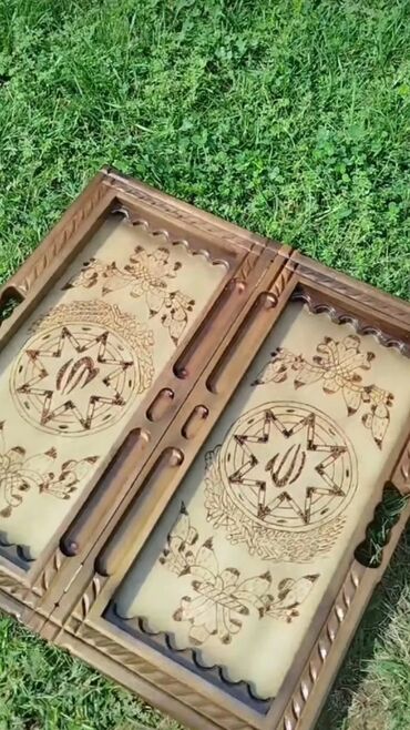Nərdlər: Əl işi “diplomat” nərd taxtası - Tamamilə əl işi olan qatlanan nərd — 3