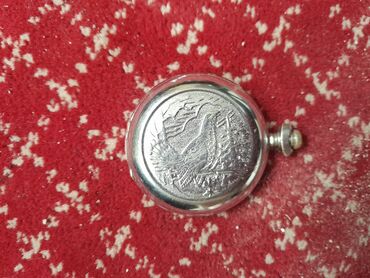 купить бу самовар на дровах: - “Молния” cib saatı (СССР): metal korpuslu, qabaq qapaqlı model