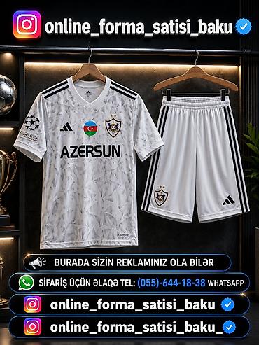 idman sortiki: Qarabağ FK ağ səfər formasının dəsti - Brend: Adidas - Dəst: köynək + — 1