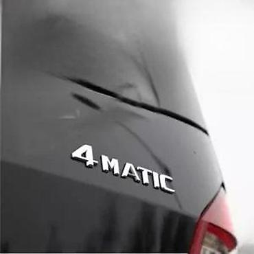 divsn 83: Mercedes znak natpis 4matic sivi i crni. Samolepljiv znak odlicnog — 7