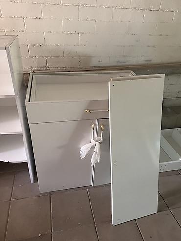 skaf ucuz: Ağ rəngli modul mebel dəsti - Material: MDF/Laminit, parlaq ağ səth — 4