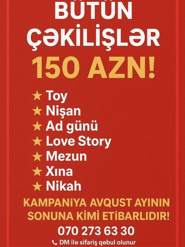 Foto çəkiliş | Yerinə gəlməklə | Tədbirlərin çəkilişi