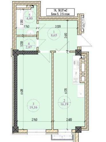 Продажа домов: 1 комната, 50 м², Элитка, 10 этаж