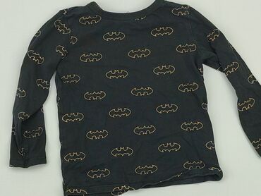 czarna bluzka koronkowa ze stójką: Блузка, H&M, 2-3 р., 92-98 см, стан - Дуже гарний