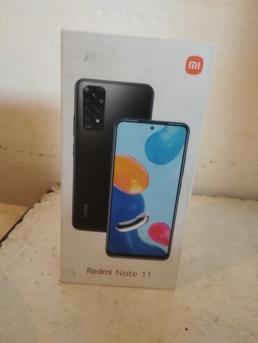 телефон нот 11: Xiaomi, Redmi Note 11, Б/у, 128 ГБ, цвет - Черный, 1 SIM, 2 SIM
