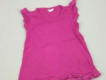 bluzka w różowe kwiaty: Блузка, 9-12 міс., стан - Хороший