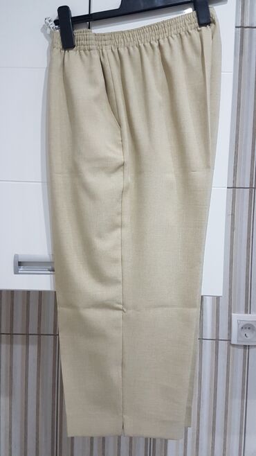 koton pantalone zenske: 5XL (EU 50), color - White