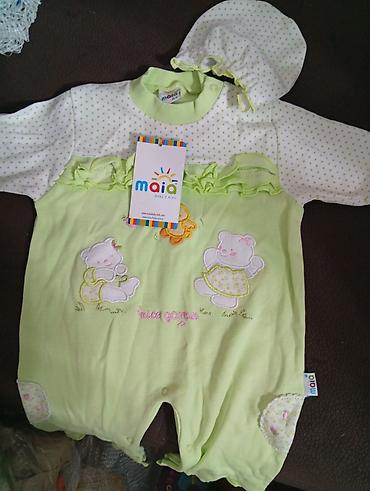 usaq oyuncaqlari paska: Maia Baby Kids markalı uşaq kombinezonu və papaq dəsti - Modell: 7632 — 1