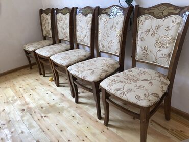 Комплекты столов и стульев: Для гостиной, Б/у, Раскладной, Овальный стол, 5 стульев, Россия