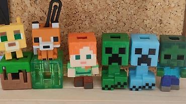 minecraft oyuncaqları: Minecraft temalı kolleksiya fiqurları seti - Dizayn: Piksel — 1