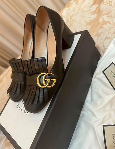 Tuflilər: Gucci qadın ayaqqabısı – “Pumps” model - Rəng: qara - Material — 3