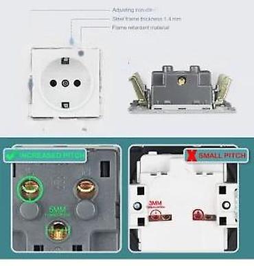 Utičnice: UTIČNICA SA STAKLENIM PANELOM STAKLENA UTIČNICA SA STEGAČIMA | *U — 10