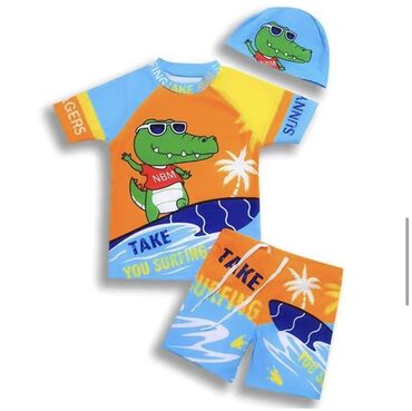 детские рубашка: Детский купальный костюм для мальчика идеально подходит для отдыха на