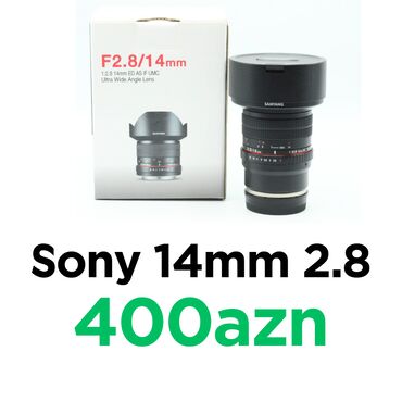 canon 50mm 1 8: Linza "Sony e-mount full frame üçün 14mm 2.8 Samyang lens" Mexaniki