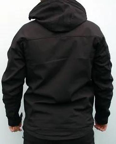 Kožne jakne: Crna muška softshell jakna brenda Mountain Sport sa kapuljačom. Jakna — 18