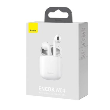 Qulaqcıqlar: Simsiz (Bluetooth) Qulaqcıqlar, Baseus, rəng - Ağ