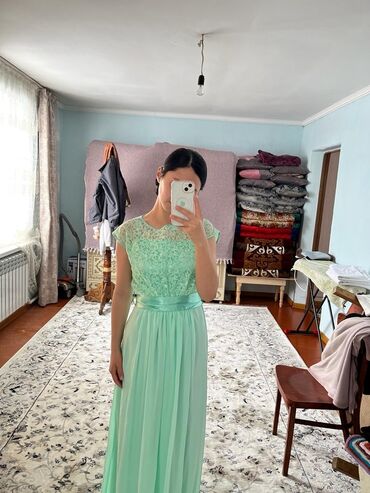 необычное платье: Вечернее платье, Длинная модель, Без рукавов, L (EU 40)