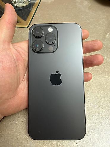 Apple iPhone: IPhone 14 Pro Max, 128 GB, Black Titanium, Face ID — 15
