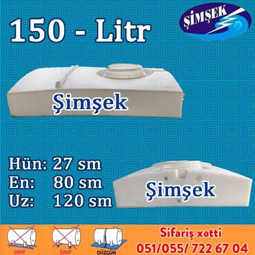 Samovarlar: Bak, Plastik, 150 l l