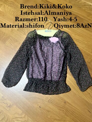 Bodi: Brend:Kiki&Koko Istehsal:Almaniya Razmer:110 Yash:4-5