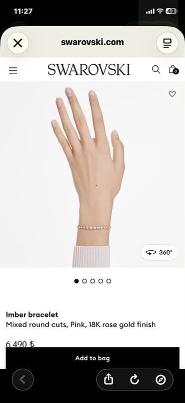 Aksesuarlar: Bilərzik, Swarovski, Çəhrayı qızıl — 8