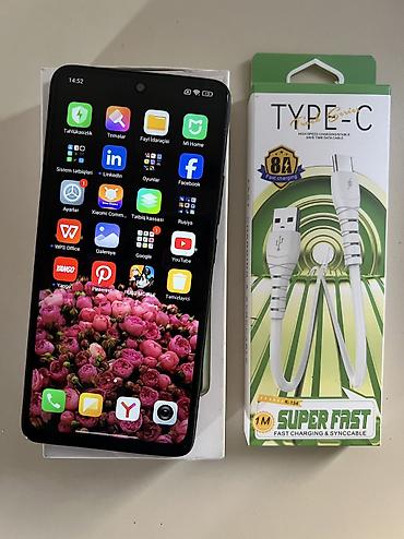 redmi 14 s: Redmi Note 14, 128 GB, rəng - Qara, Sensor, Face ID — 3
