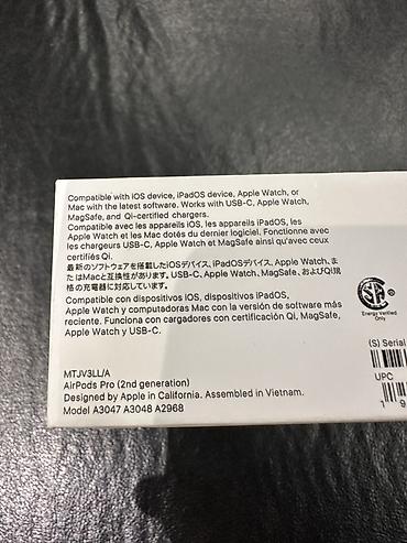 airpods pro 1: Apple AirPods Pro (2-ci nəsil) – MagSafe şarj qabı (USB‑C) ilə — 3