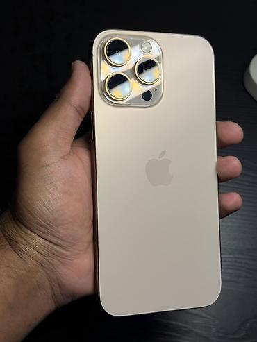 bluetooth kit: IPhone 16 Pro Max, Б/у, 256 ГБ, Золотой, Коробка, 90 % — 1
