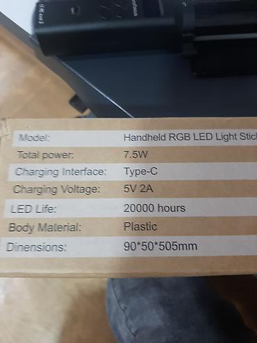 Фото и видеокамеры: Portativ RGB LED İşıq Çubuğu upokovkada tep tez - Model: Handheld RGB — 1