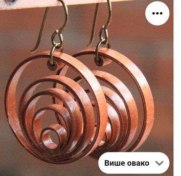 Minđuše: Pirsing, Handmade, Materijal: Epoksi smola — 56