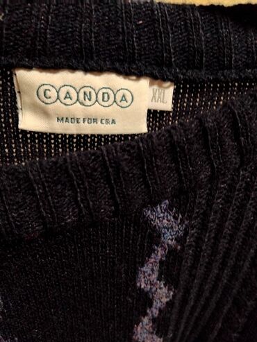 Džemperi: Džemper, 2XL (EU 56), bоја - Crna, Vuna — 5