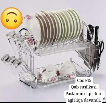 сушилка для посуды баку: Suşilka Paslanmazdır Ağırlığa dözümlüdür Kod wd12-202 Diqqət