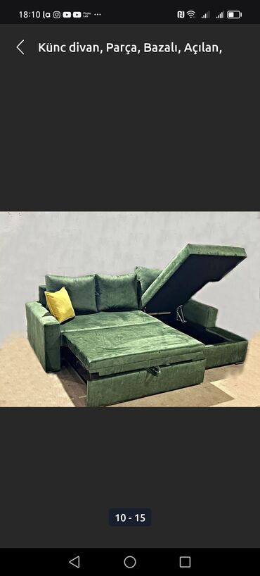 Divanlar: Di̇van-kravat, Yeni, Açılan, Bazalı, Parça, Ödənişli çatdırılma — 13