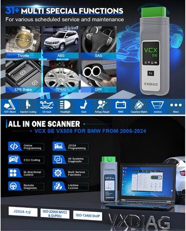 Alati za automobile: VXDIAG VCXS SE VX508 za BMV ICOM OBD2 OEM DoIP ECU kodiranje J2534 — 14