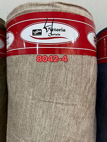 geometri: Tor şəffaf pərdə/parça – kətan, kvadrat naxışlı eni 3m =hün 2m yenidi — 5