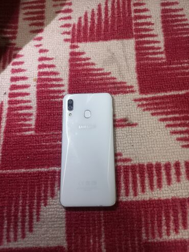 мой телефон ош: Samsung A30s, Б/у, 32 ГБ, цвет - Белый, 1 SIM, 2 SIM, eSIM