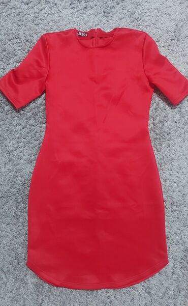 haljine sa čipkom: M (EU 38), color - Red, Cocktail, Short sleeves
