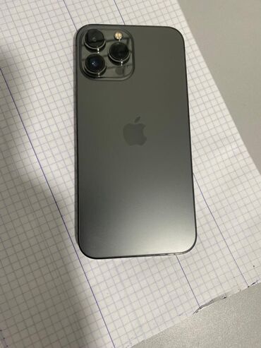 онлайн рассрочка телефона бишкек: IPhone 13 Pro Max, Колдонулган, 128 ГБ, Space Gray, Коргоочу айнек, Каптама, 84 %